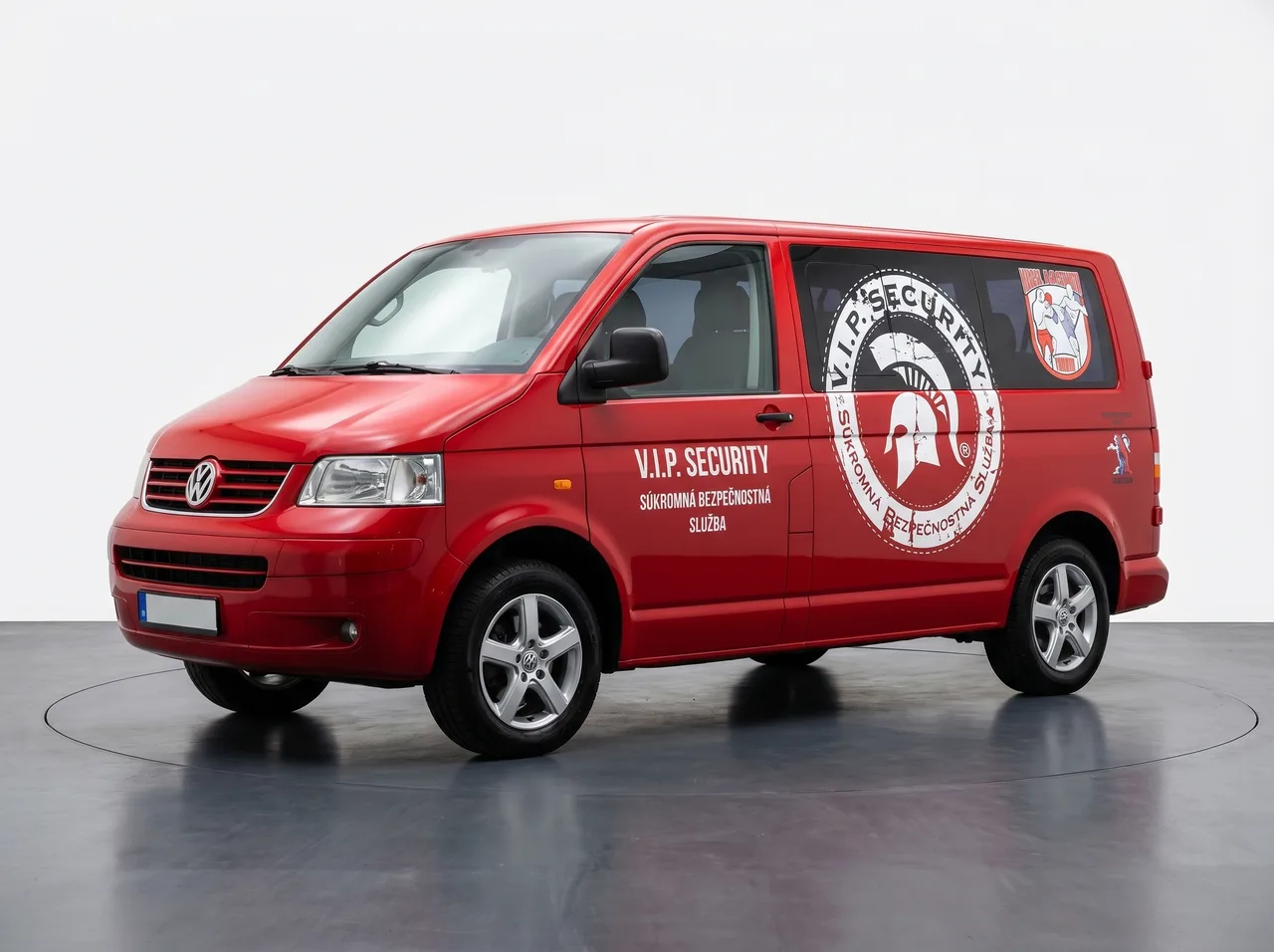 Bezpečnostná služba – Polepy vozidiel, realizácia AD-REKLAMA Trnava